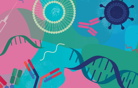 Blog Main Image - 2D Abstract mRNA Vaccines Development