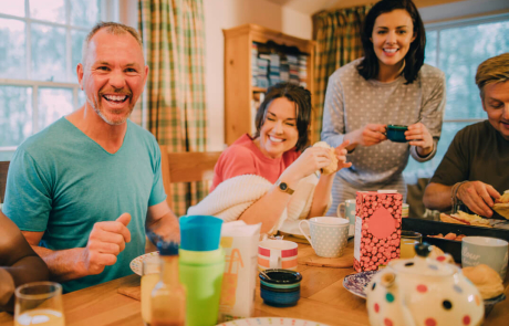 Blog Main Image - People Eating Breakfast Table Dining Room