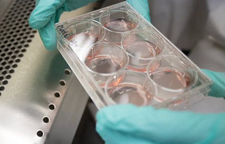 Blog Main Image - BRI Researcher Handling Samples Hood