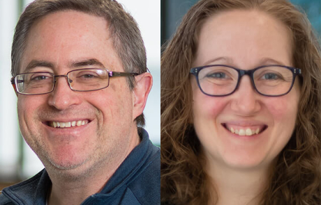 Left: Eddie James, PhD; right: Caroline Stefani, PhD