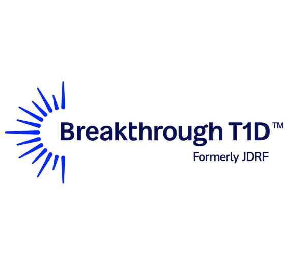 Graphic text reads: "Breakthrough T1D; formerly JDRF"
