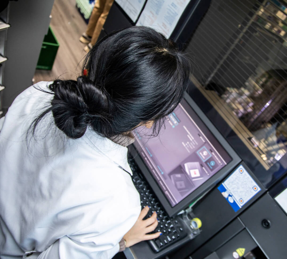 Blog Woman Works at Pharmacy Screen