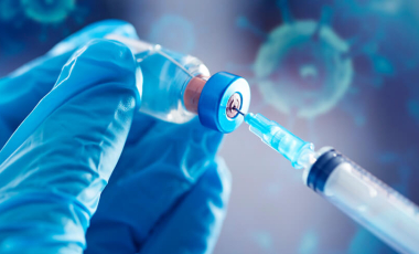 Banner Vaccine Dose Preparation with Syringe and Vial